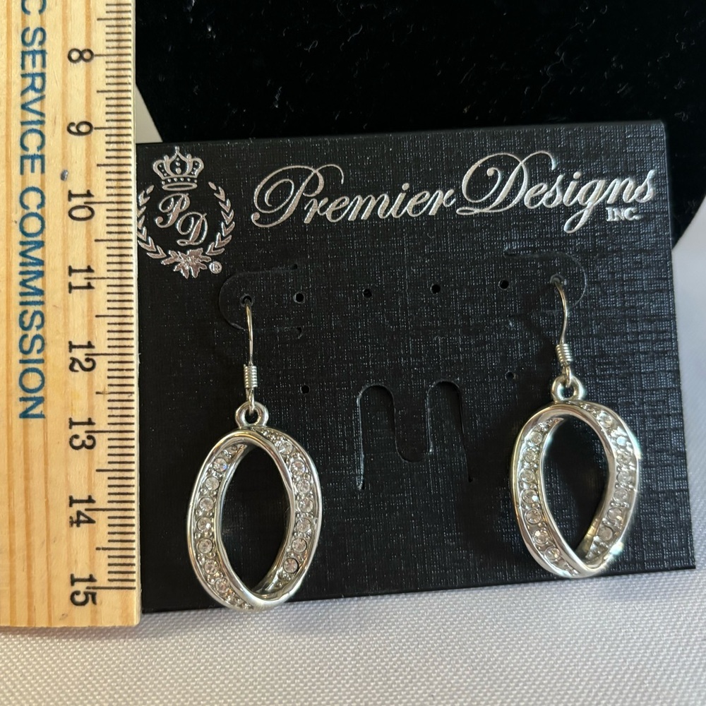 Premier Designs silver earrings
